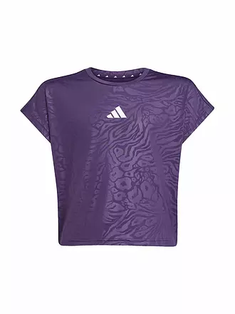 ADIDAS | Maglietta fitness crop da ragazza All Sports con stampa animalier |
